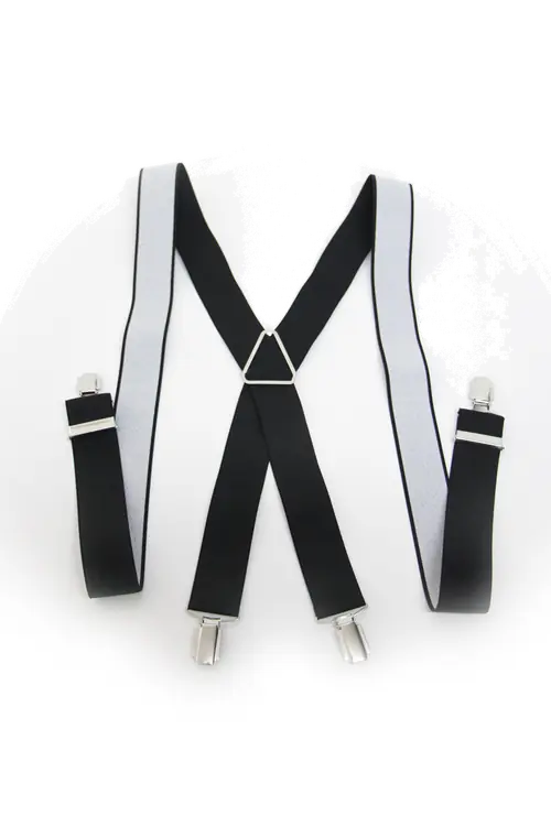 TREGERI X OBLIK S METALNIM KOPČAMA CRNA NO SIZE / BEZ VELIČINE