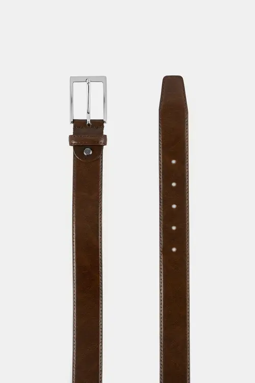 REMEN OD PRIRODNE KOŽE S VINTAGE KARAKTEROM SMEĐA ONE SIZE