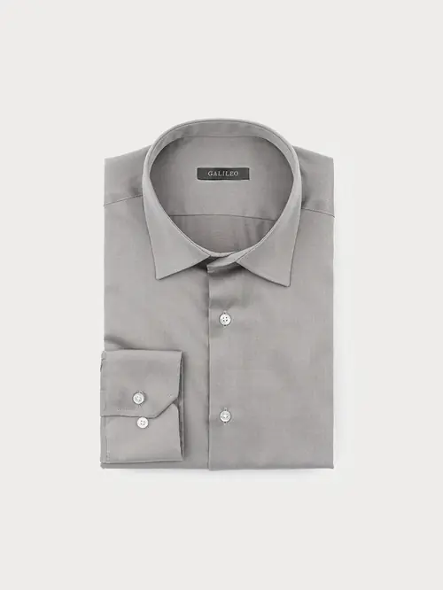 NON-IRON POSLOVNA KOŠULJA 100% PAMUK SLIM TAMNO SIVA L