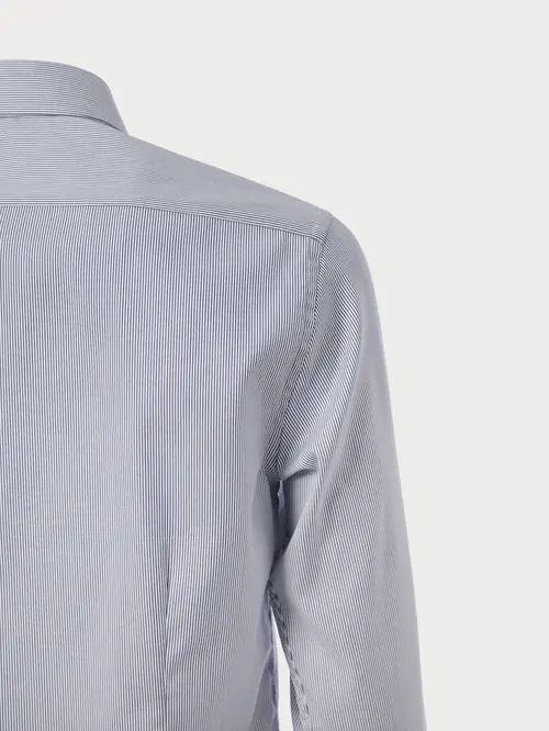 NON-IRON POSLOVNA KOŠULJA 100% PAMUK SLIM TAMNO PLAVA M