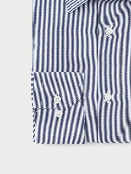 NON-IRON POSLOVNA SRAJCA 100% BOMBAŽ SLIM TEMNO MODRA L