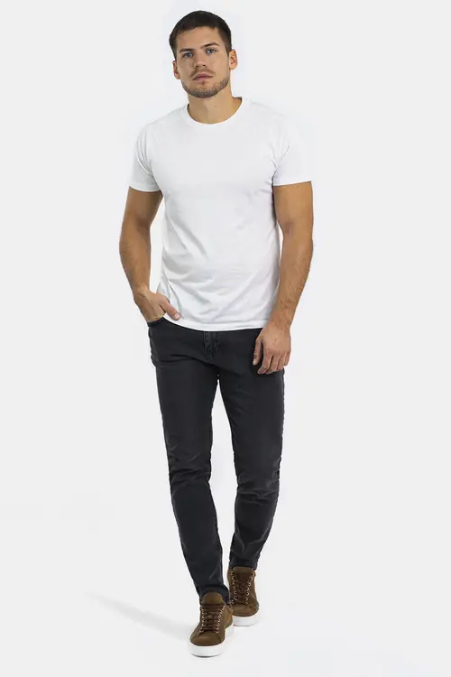 TRAPER HLAČE DENIM NORTH SLIM TAMNO SIVA W33 L32