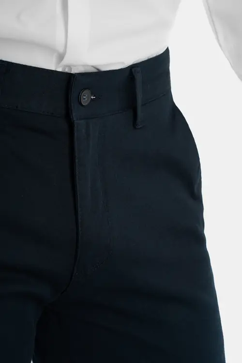 PAMUČNE CHINO HLAČE SLIM NAVY 48