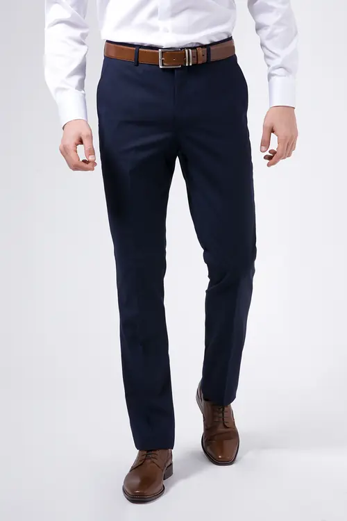 POSLOVNE HLAČE 56 NAVY SLIM