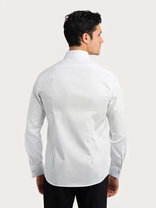 SVEČANA MUŠKA KOŠULJA 100% PAMUK NON-IRON SLIM BIJELA S