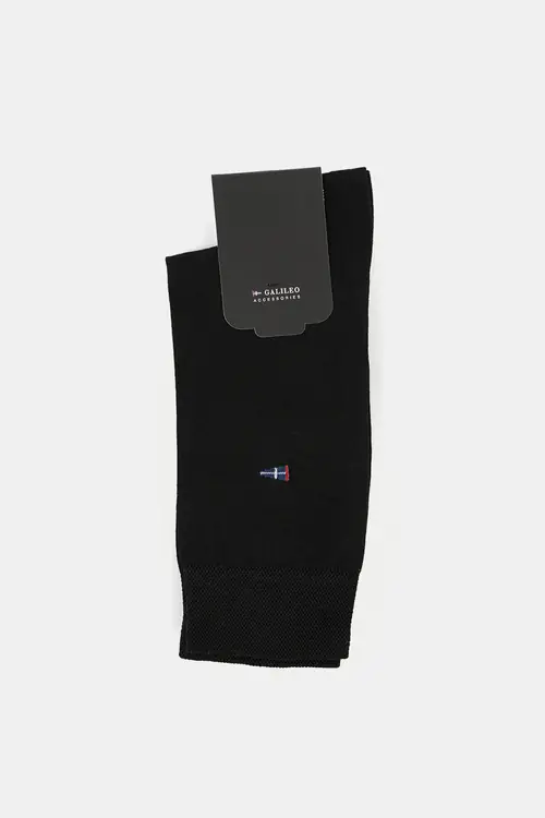 ČARAPE S LOGOM - MERCERIZIRANI PAMUK CRNA 40-41