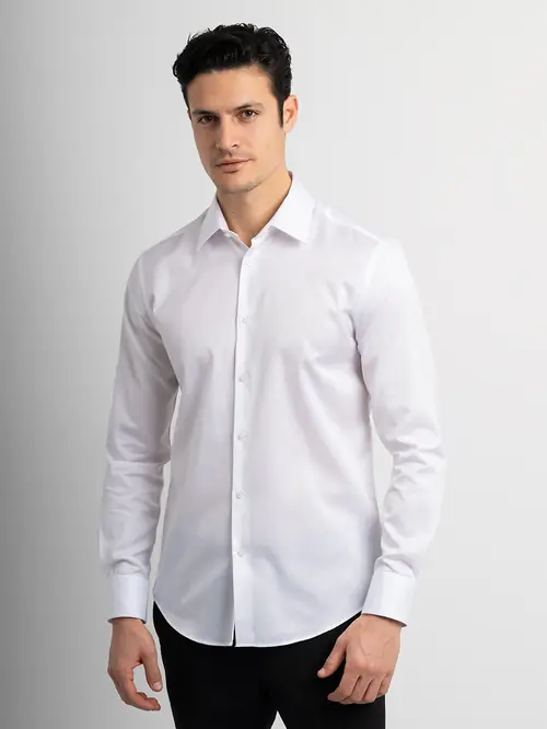 NON-IRON POSLOVNA KOŠULJA 100% PAMUK REGULAR BIJELA L