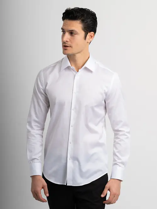 NON-IRON POSLOVNA KOŠULJA 100% PAMUK CLASSIC BIJELA L