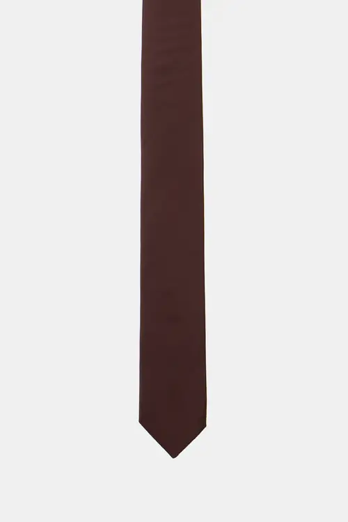 KRAVATA ENOBARVNA BORDO 5CM