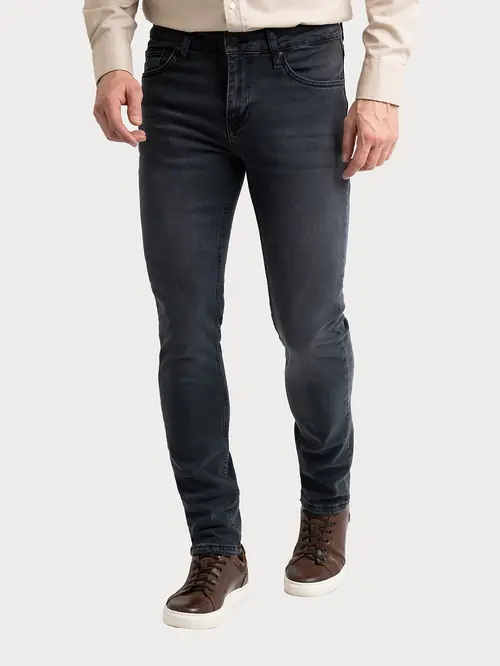 TRAPER HLAČE DENIM CLINT W31 L32 TAMNO SIVA REGULAR