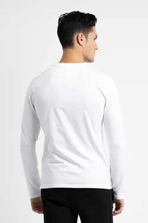 MAJICA DUGIH RUKAVA – 100% PAMUK REGULAR BIJELA S