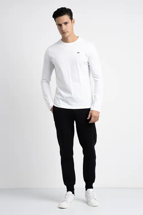 MAJICA DUGIH RUKAVA – 100% PAMUK REGULAR BIJELA S