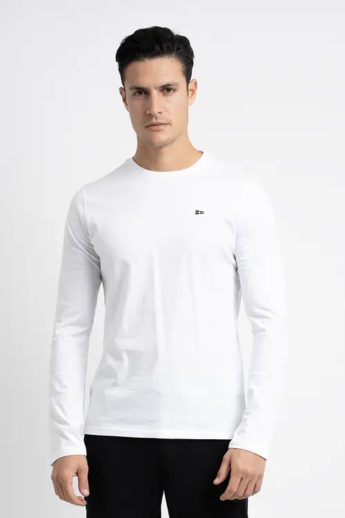 MAJICA DUGIH RUKAVA – 100% PAMUK REGULAR BIJELA 3XL