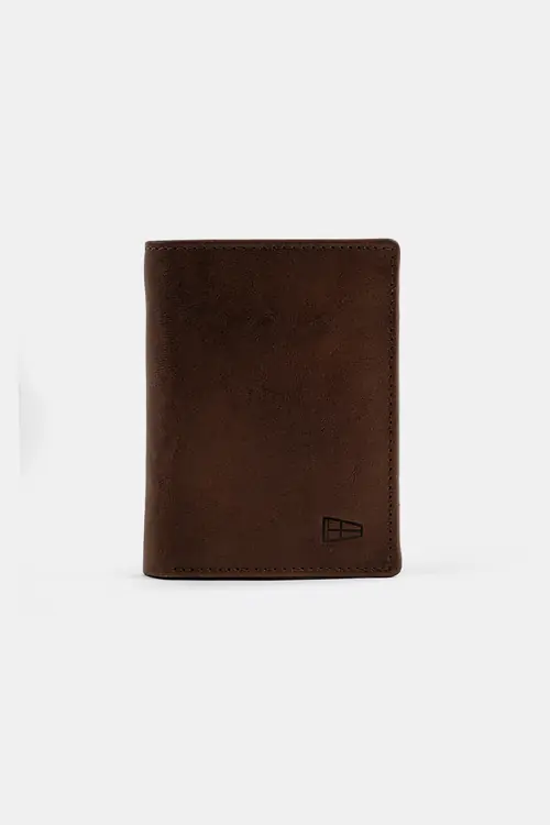 KOŽNI NOVČANIK S PRETINCIMA ZA KARTICE – TRIFOLD SMEĐA ONE SIZE