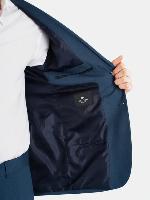 POSLOVNO ODIJELO S DISKRETNOM TEKSTUROM 52 PLAVA SLIM