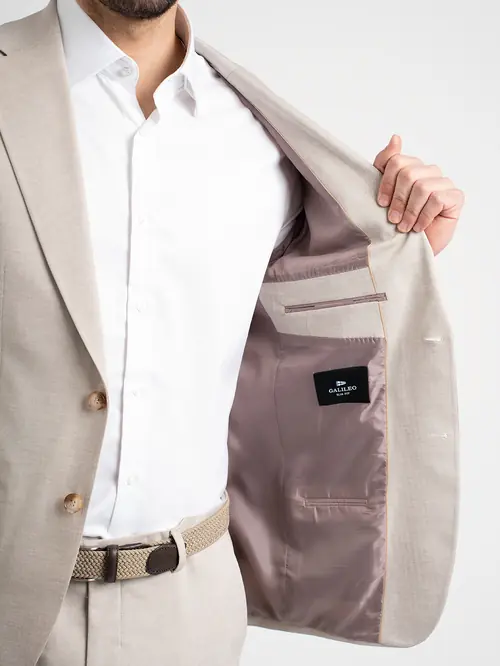 ELEGANTNO POSLOVNO ODIJELO S DODATKOM VUNE CLASSIC BEŽ 50