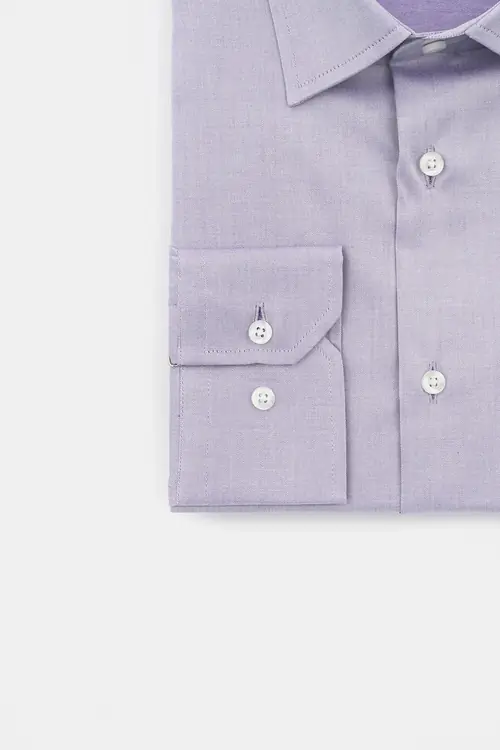 NON-IRON POSLOVNA KOŠULJA 100% PAMUK SLIM LJUBIČASTA S
