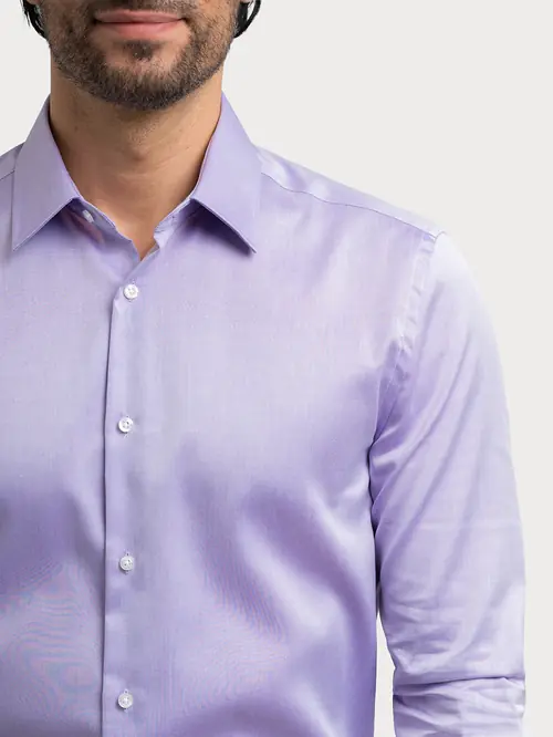 NON-IRON POSLOVNA KOŠULJA 100% PAMUK S LJUBIČASTA SLIM