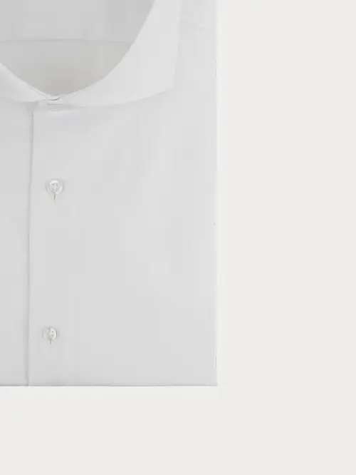 POSLOVNA KOŠULJA SA ŠIROKO RAZMAKNUTIM OVRATNIKOM 100% PAMUK SLIM BIJELA 2XL