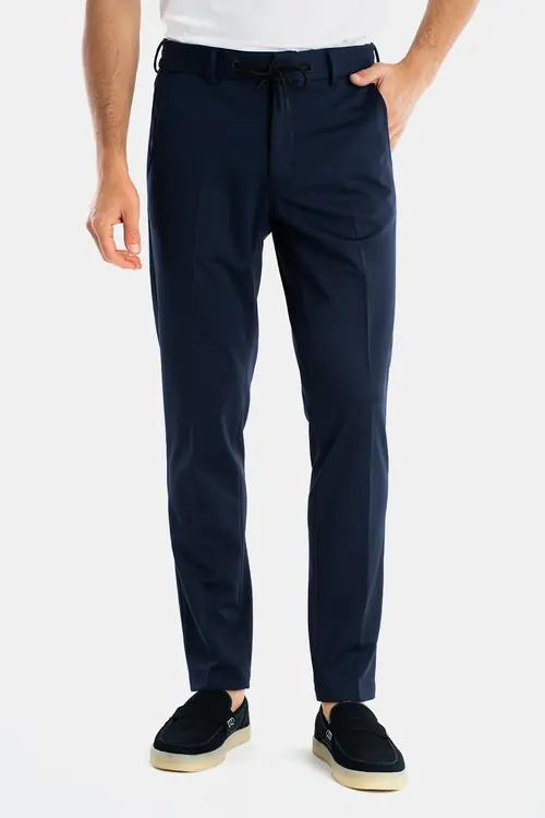 HLAČE OD ODIJELA SMART CASUAL SLIM NAVY 48