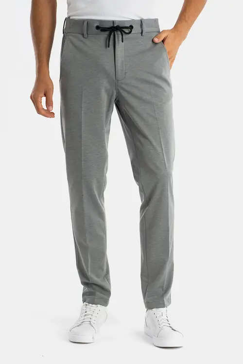 HLAČE OD ODIJELA SMART CASUAL SLIM SVIJETLO SIVA 48