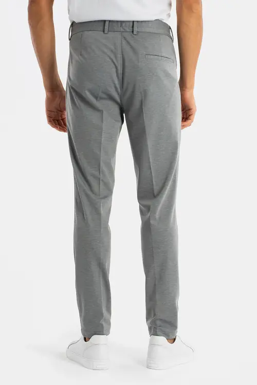 HLAČE OD ODIJELA SMART CASUAL SLIM SVIJETLO SIVA 48