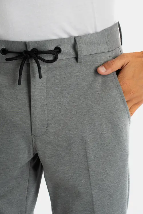 HLAČE OD ODIJELA SMART CASUAL SLIM SVIJETLO SIVA 50