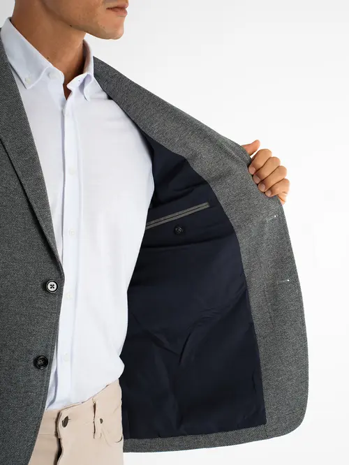 MOŠKI SUKNJIČ SLIM NOVELO 48 TEMNO SIVA SLIM