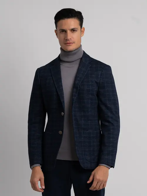KARIRANI SAKO S VISOKIM UDJELOM PAMUKA SLIM NAVY 48