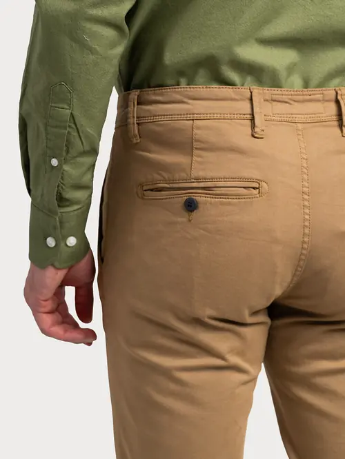 CHINO HLAČE S LIOCELOM SUPER SLIM BEŽ 56