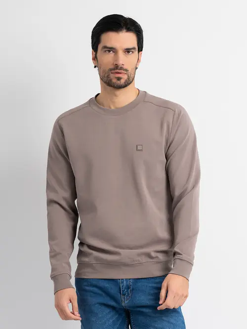 MAJICA S RAGLAN RUKAVIMA I LOGO OZNAKOM L NARANČASTA REGULAR