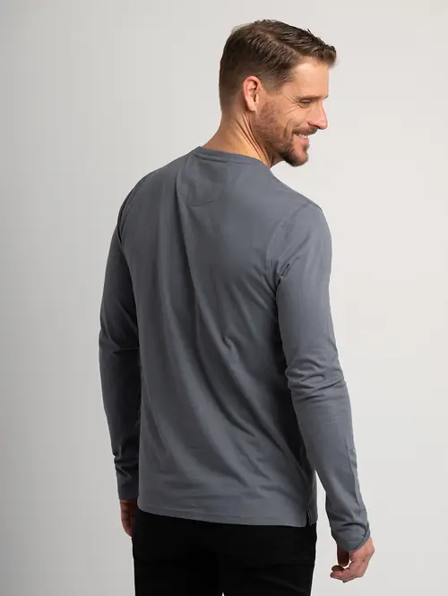 MAJICA DUGIH RUKAVA – 100% PAMUK REGULAR TAMNO SIVA M