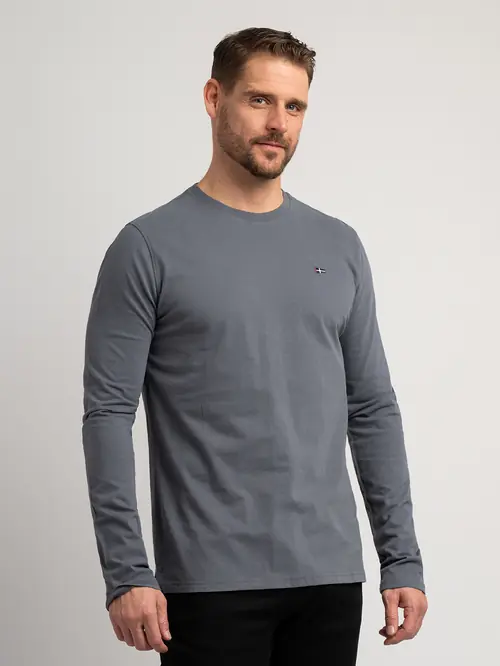 MAJICA DUGIH RUKAVA – 100% PAMUK REGULAR TAMNO SIVA S