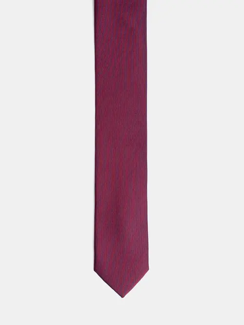 KRAVATA S FINOM TEKSTUROM BORDO 5CM