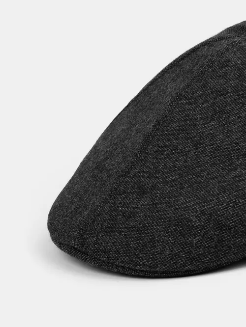 KAPA SA ŠILTOM OD MJEŠAVINE VUNE ONE SIZE TAMNO SIVA