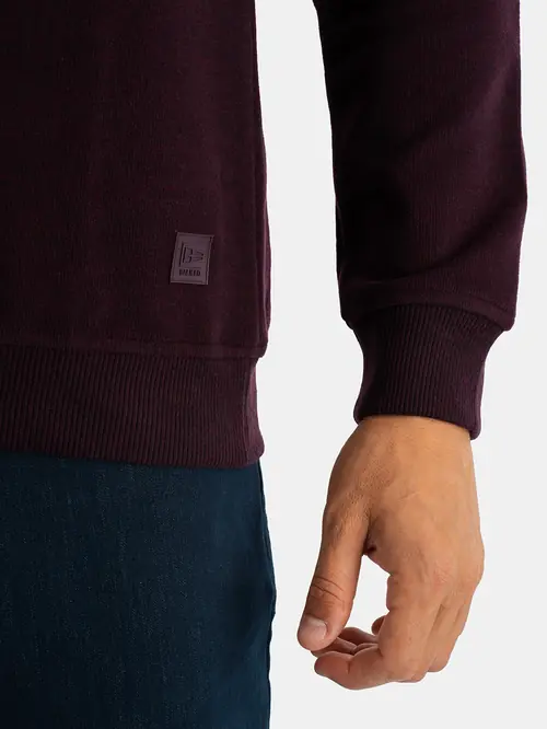 MAJICA Z ŽAMETNIMI RAMENI M BORDO REGULAR