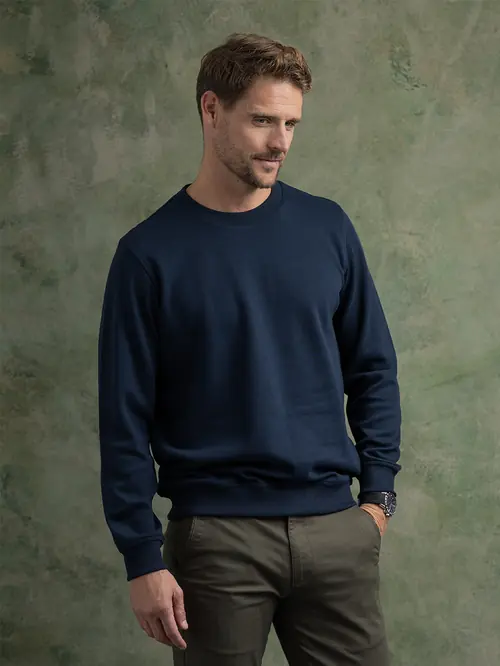 MINIMALISTIČKA PIQUÉ MAJICA OKRUGLOG IZREZA XL NAVY REGULAR