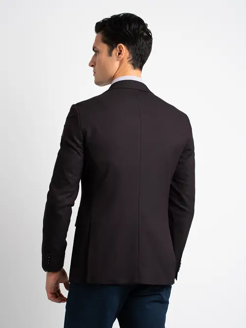 SAKO OD TEKSTURIRANOG PLETIVA S VISKOZOM SLIM BORDO 48