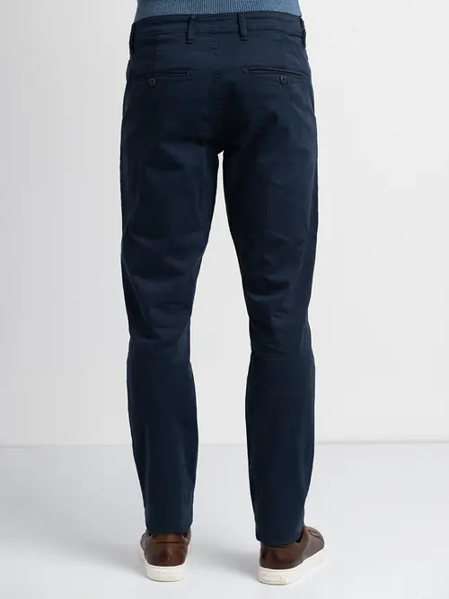 CHINO HLAČE GARMENT DYED SLIM NAVY 48