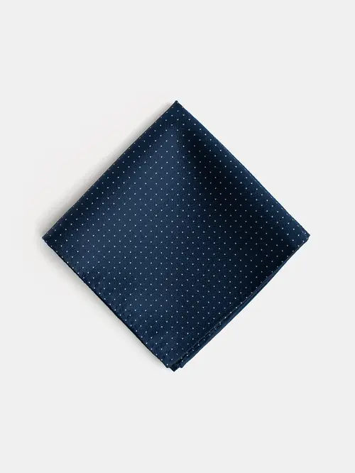 HERRINGBONE ROBČEK ZA ŽEP MODRA