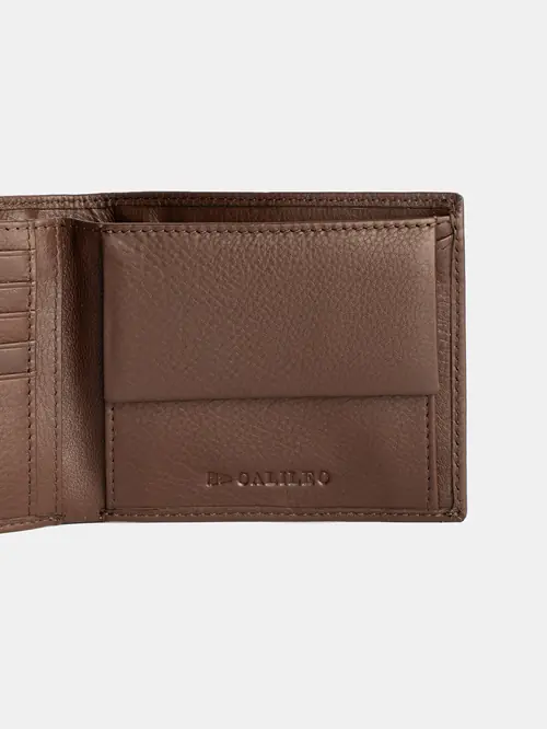 KOŽNI NOVČANIK BIFOLD SMEĐA ONE SIZE