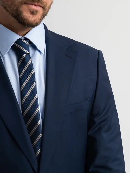 POSLOVNI SAKO ZA ODIJELO S VISOKIM UDJELOM  VUNE SLIM PRODUŽENI PLAVA 56