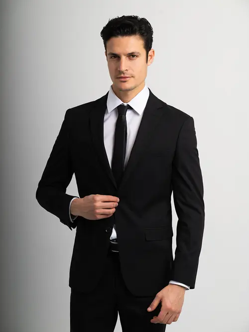 SUKNJIČ ZA OBLEKO BASIC SLIM ČRNA 56