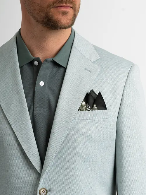 SMART CASUAL SAKO OD TEKSTURIRANE TKANINE 50 ZELENA SLIM