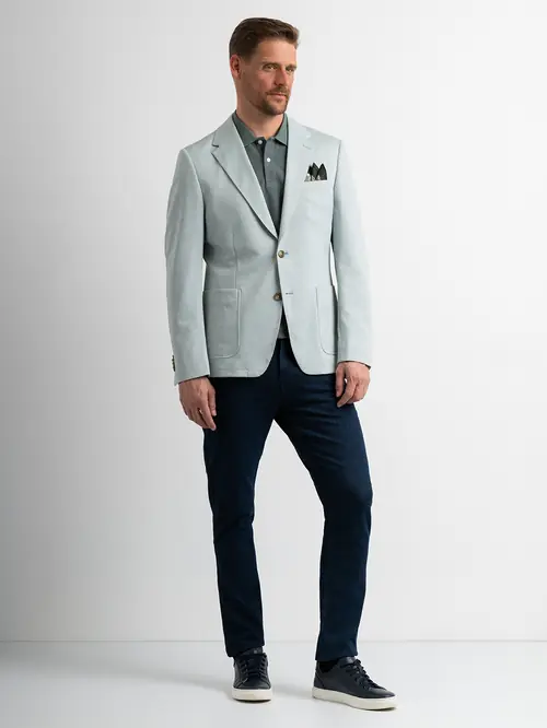 SMART CASUAL SAKO OD TEKSTURIRANE TKANINE 50 ZELENA SLIM