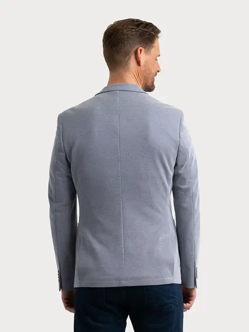 SMART CASUAL SAKO S MIKRO TEKSTUROM 50 NAVY SLIM