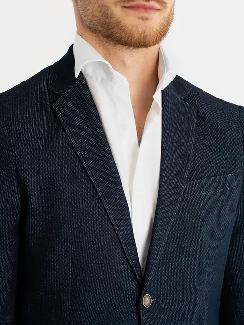 CASUAL SAKO OD TEKSTURIRANE TKANINE SLIM NAVY 52