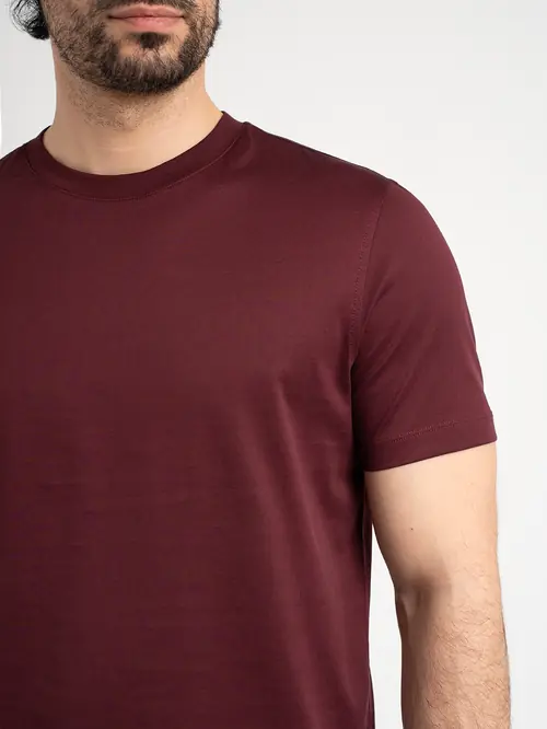 MAJICA OD MERCERIZIRANOG PAMUKA XL BORDO REGULAR