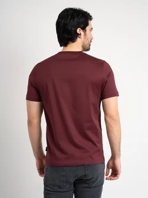 MAJICA OD MERCERIZIRANOG PAMUKA XL BORDO REGULAR