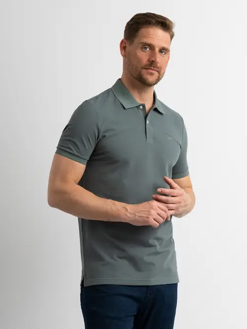 POLO MAJICA KRATKIH RUKAVA S IZVEZENIM LOGOM SLIM SVIJETLO ZELENA S